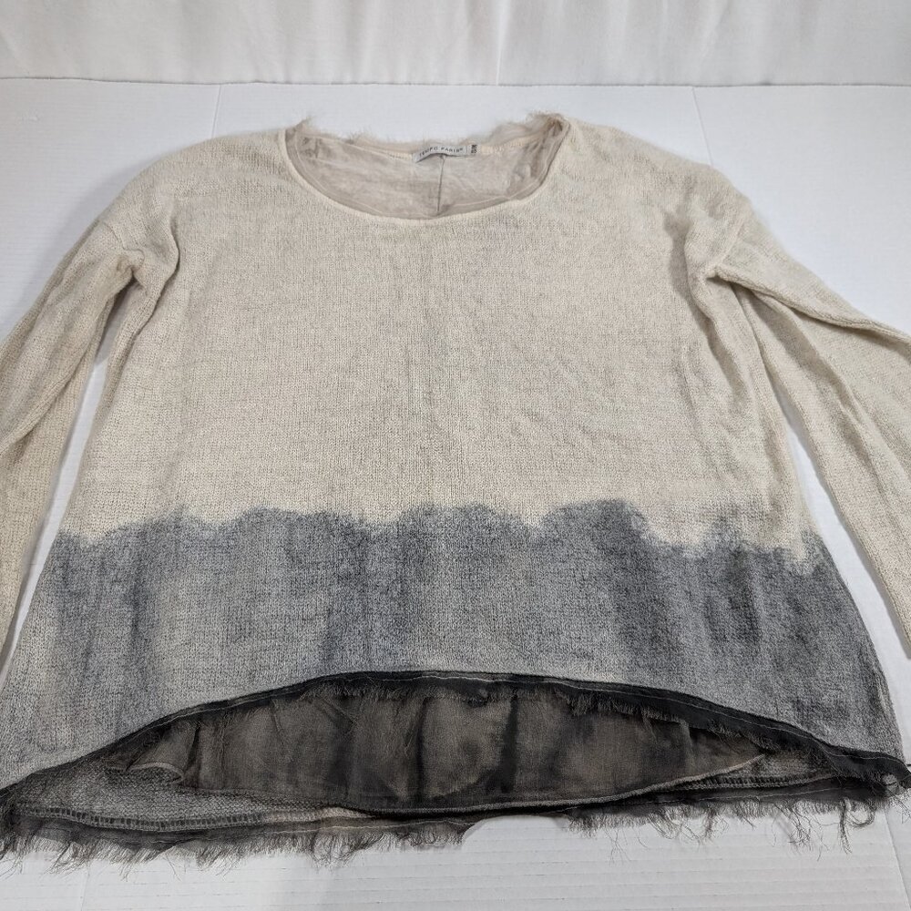 Tempo Paris (made in Italy) wool blend layered lagenlook  woman size small/mediu